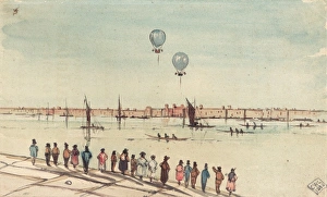Images Dated 7th December 2011: Balloon race, Green brothers