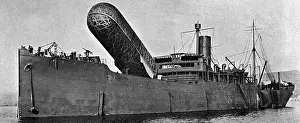 Canning Prints: Balloon ship, WW1