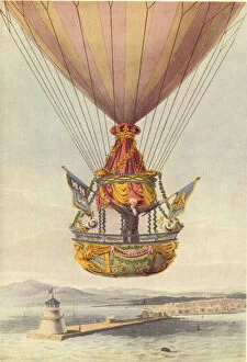Ballooning, James Sadler over the Lighthouse, Dublin