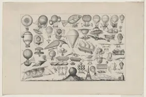 Propulsion Prints: Balloons, airships, and other flying machines designed with