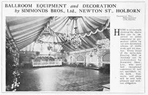 Elaborately Prints: Ballroom Equipment and Decoration for Simmonds Bros, London