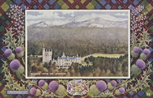 Heather Collection: Balmoral Castle and Lochnagar, Scotland