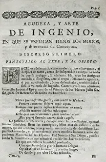 Jesuits Prints: Baltrasar Gracian (1601-1658). Spanish writter and philosoph
