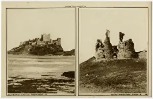 Bamburgh Prints: Bamburgh Castle and Dunstanburgh Castle, Northumberland