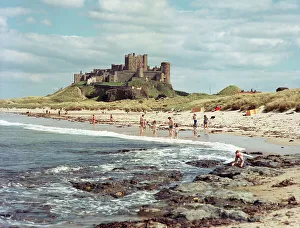 Bamburgh Prints: Bamburgh - Village and castle