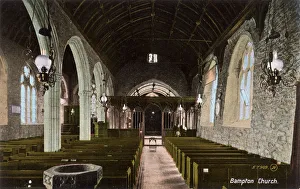 Images Dated 22nd August 2018: Bampton, Devon - The Church of St Marys - Interior