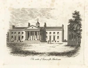 Antiquary Prints: Bancroft's Almshouses, Mile End, London, 1807