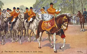 Drummer Prints: Band of the Life Guards in State Dress