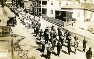Arizona Gallery: Band parading through Lowell, Arizona, USA