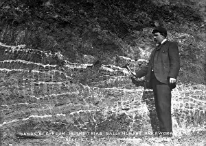 Gypsum Prints: Bands of Gypsum in the Trias, Ballymurphy Brickworks, Belfas