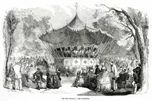 Concerts Gallery: Bandstand in the Bois de Boulogne, Paris France 1856