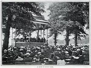 Images Dated 18th November 2019: Bandstand in Hyde Park 1900