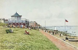 Herne Prints: Bandstand and King's Hall, The Downs, Herne Bay, Kent