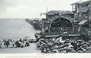 Casino Prints: Bandstand at Ocean Park, California, USA