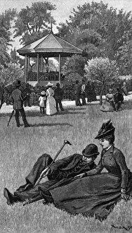 Bandstand in Regents Park, London, 1899