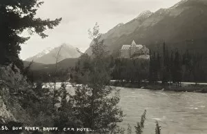 Albert A Gallery: Banff Hotel - from Bow River, Alberta, Canada