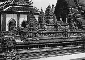 Cambodia Prints: Bangkok Royal Palace - Model of Angkor Wat
