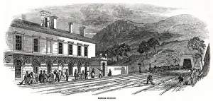 Bangor Prints: Bangor station 1848