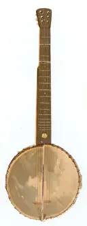 Banjo on a Victorian New Year scrap
