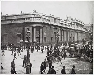 Snowing Prints: Bank of England, City of London