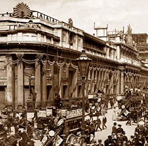 Bank of England decorated for Queen Victoria Jubilee