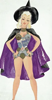 Images Dated 1st March 2017: Bank of England Girl - Murrays Cabaret Club costume desig