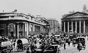 Bovril Prints: Bank of England and the Royal Exchange, London