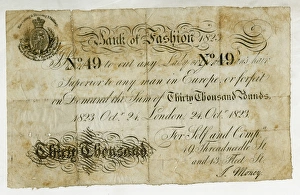 Pounds Gallery: Bank of Fashion novelty bank note