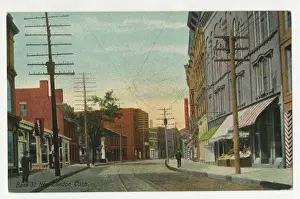 Tramline Prints: Bank Street, New London, Connecticut, USA