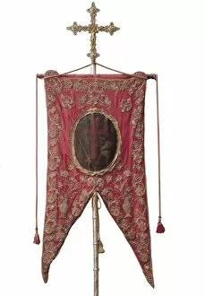 Andalusians Gallery: Banner of the Inquisition of Sevilla. Textiles