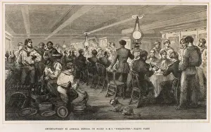 Banquet Prints: Banquet aboard H. M.s Wellington