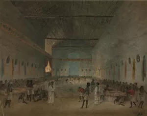 1842 Gallery: Banquet Hall of King Sahla Sellasie, Ethiopia
