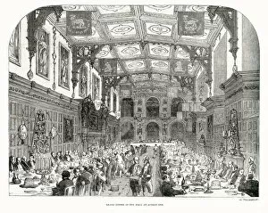 Images Dated 27th January 2020: Banquet held at Audley End House. Date: 1852
