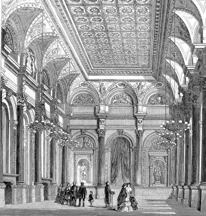 Banqueting Prints: The Banqueting Hall of the Clothworkers Company, 1859