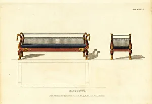 Mahogany Prints: Banquette, 1810