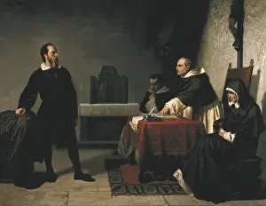 Galileo Prints: BANTI, Cristiano (1824-1904). The Trial of Galileo