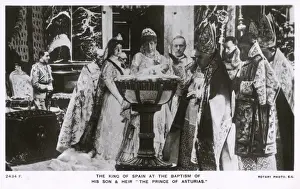 Christina Prints: The Baptism of Alfonso, Prince of Asturias, Spanish heir