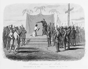 Baptism Prints: Baptism of Humabon in the Philippines
