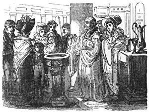 Baptism of an infant, c. 1800