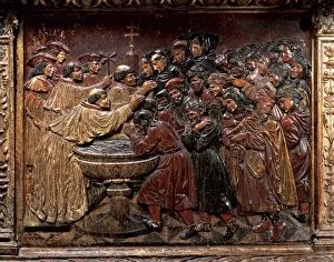 Altarpiece Gallery: The baptism of the Moorish of the Kingdom of Granada. Polych