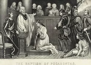 Images Dated 31st May 2011: The Baptism of Pocahontas