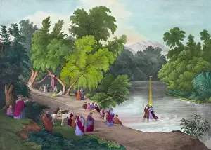 Baptism of our savior. In the River Jordan
