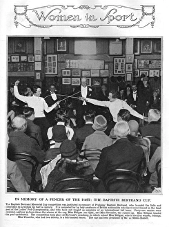 The Baptiste Bertrand Cup - ladies fencing, 1928