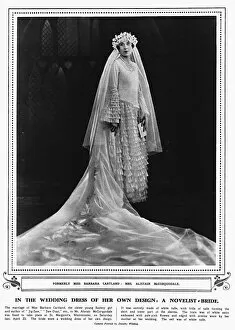 Bridal Gallery: Barbara Cartland in her wedding dress