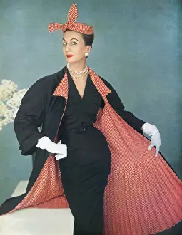 Ladylike Prints: Barbara Goalen modelling a Marshall & Snelgrove coat