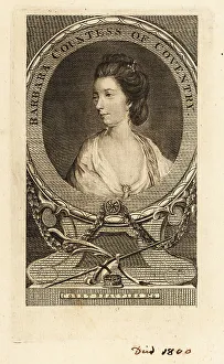 London Magazine Prints: Barbara St. John Bletsoe, Countess of Coventry, died 1804