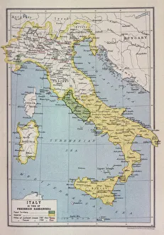12th Collection: Barbarossa-Era Italy Map