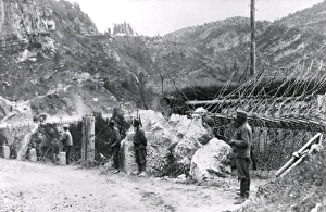 Images Dated 16th November 2011: Barbed wire at Torzburg Pass, Romania, WW1