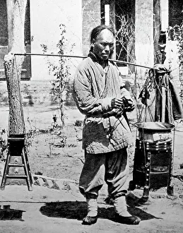 Barber, China, early 1900s