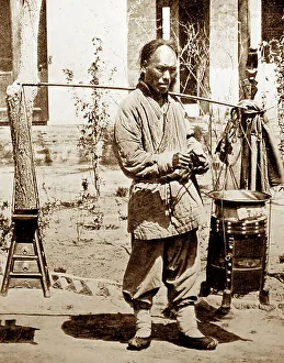 Barber, China, early 1900s